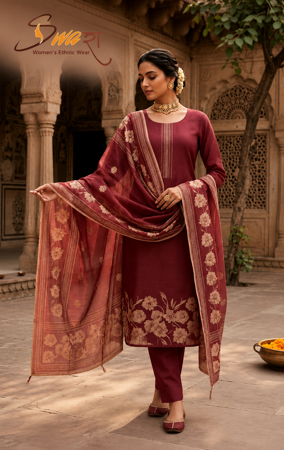 Tejal Mirror Work Co-ord Set
